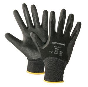 PURE FIT 393 BLACK FOAM NITRILE PALM - Nitrile Coated Gloves